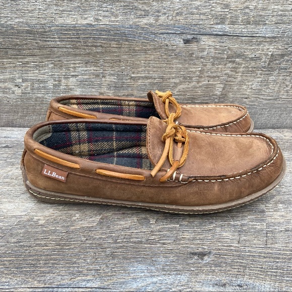 Bean Flannel Lined Slippers Mens 